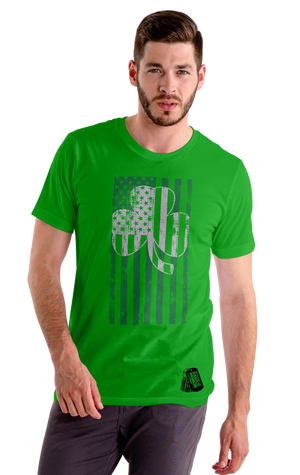 St. Patty's Day Clover Flag Tee