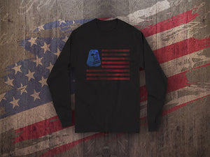 RoH American Flag with Logo Unisex Long Sleeve T-Shirt