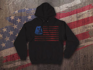 RoH "American Flag w/Logo Short Sleeve" Unisex Pullover Hoodie
